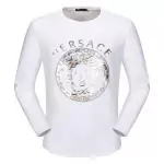 versace t shirt manche longue basic colorway medusa head white